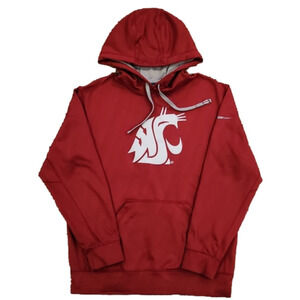 Nike Therma-Fit Maroon Washington State Cougers Hoodie Sweatshirt